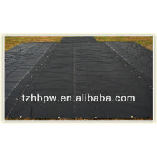 reinforced black PVC tarp